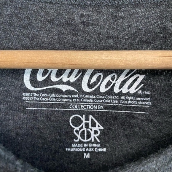 Chaser Coca Cola Classic Gray Tee with Red Logo M - Picture 8 of 13